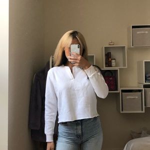 tna button up sweater